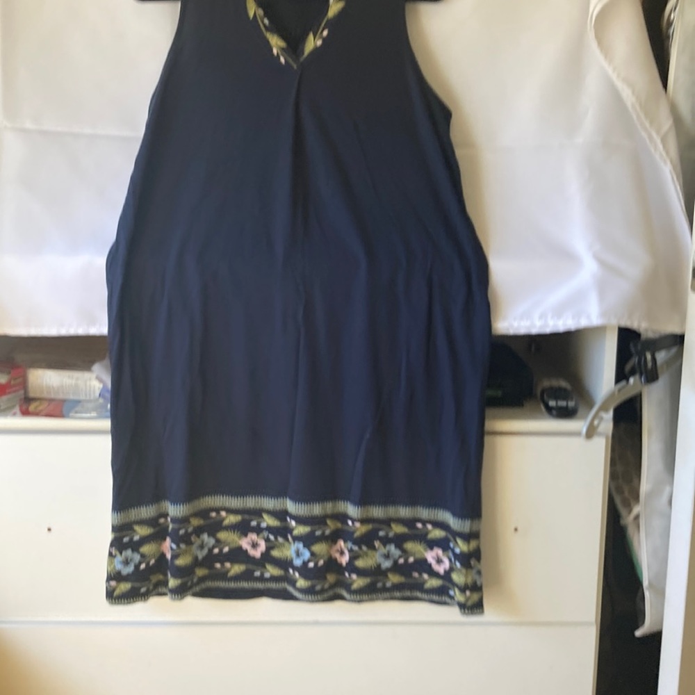 Cute sleeveless summer cotton dress by J jill size small